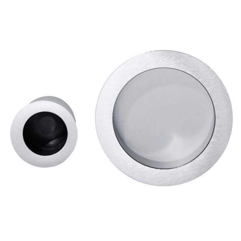 Poignée De Porte Ronde Chromée, à Condamnation, Pour Porte Coulissante Bois 3 Poignée De Porte Ronde Chromée, à Condamnation, Pour Porte Coulissante Bois