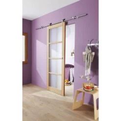 Système Coulissant En Applique MANHATTAN Porte Bois -Décor Soldes 201105140