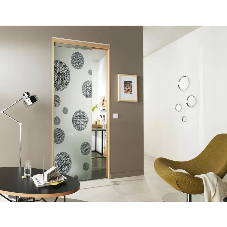 Système Coulissant Intégré PRESTIGE UNO Pour 1 Porte Avec Poignée Chromée à Condamnation 4 Système Coulissant Intégré PRESTIGE UNO Pour 1 Porte Avec Poignée Chromée à Condamnation – Image 2