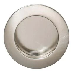 Poignée De Porte Porte Coulissante Bois Ronde Chromée Satinée