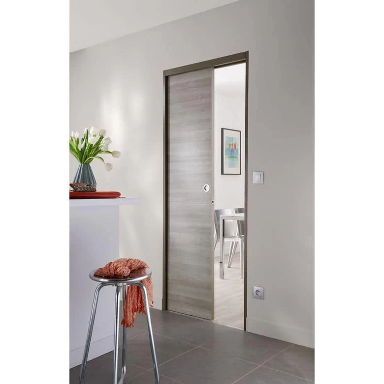 Système Coulissant Intégré PRESTIGE UNO Pour 1 Porte Avec Poignée Chromée à Condamnation 5 Système Coulissant Intégré PRESTIGE UNO Pour 1 Porte Avec Poignée Chromée à Condamnation – Image 3