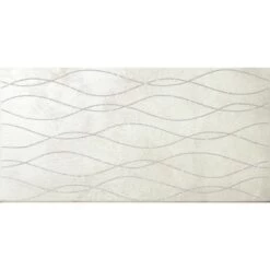 Carrelage Décor ESQUISSE Ondes Nacré 30 X 60 Cm