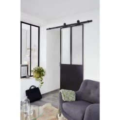 Système Coulissant En Applique HARLEM Porte Bois -Décor Soldes 201720809