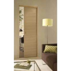 Système Coulissant Intégré CONFORT En Kit Poignée Chromée Et Serrure -Décor Soldes 201722460 2