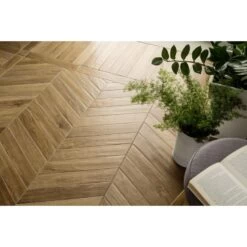 Carrelage Sols GUERIGNY Effet Bois Droite 7,5 X 45 Cm