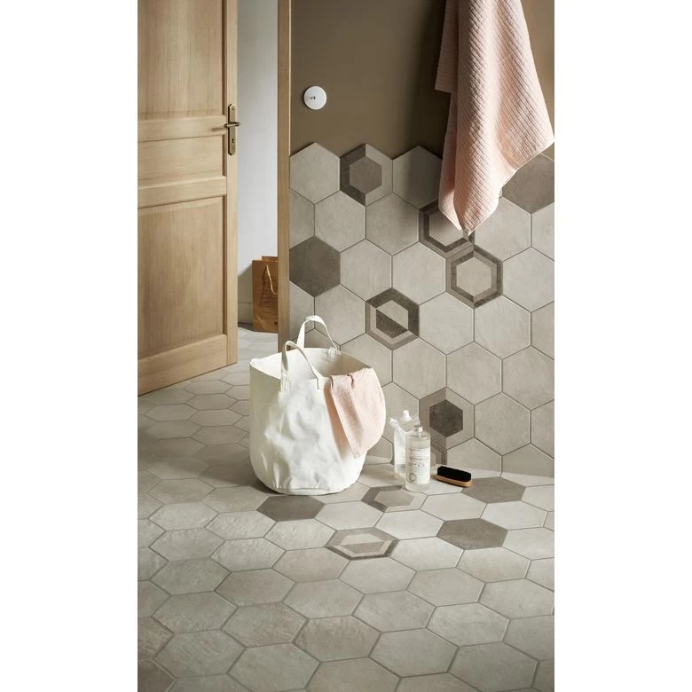 Carrelage Murs Et Sols GOAL Hexagonal 21 X 18,2 Cm 3 Carrelage Murs Et Sols GOAL Hexagonal 21 X 18,2 Cm
