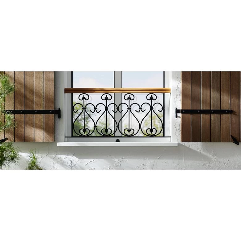 Appui De Fenêtre Malesherbes H.40 Cm Main Courante En Chêne Doré 4 Appui De Fenêtre Malesherbes H.40 Cm Main Courante En Chêne Doré – Image 2