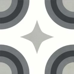 Carrelage Décor HELIOS Quart Cercle 20,3 X 20,3 Cm