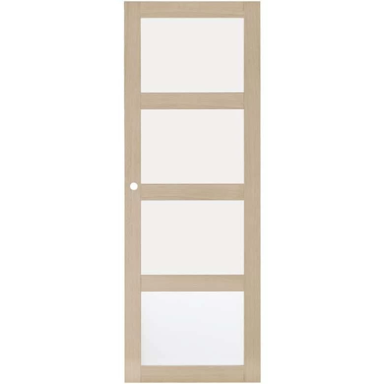 Porte Coulissante Chêne Plaqué Quadral Vitrée 3 Porte Coulissante Chêne Plaqué Quadral Vitrée