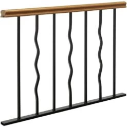 Appui De Fenêtre Azur H.64 Cm Main Courante En Chêne Doré