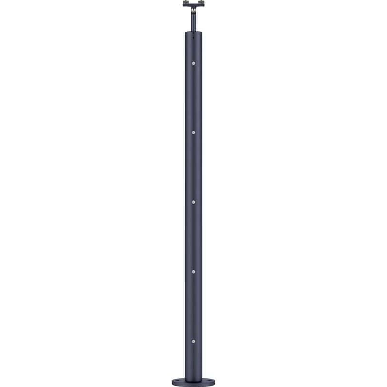 Balustrade Lisséo En Aluminium - Poteau à Plat 3 Balustrade Lisséo En Aluminium - Poteau à Plat