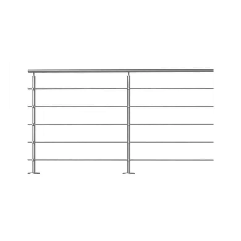 Balustrade Prestio En Aluminium - Pack 2M Fixation à Plat 3 Balustrade Prestio En Aluminium - Pack 2M Fixation à Plat