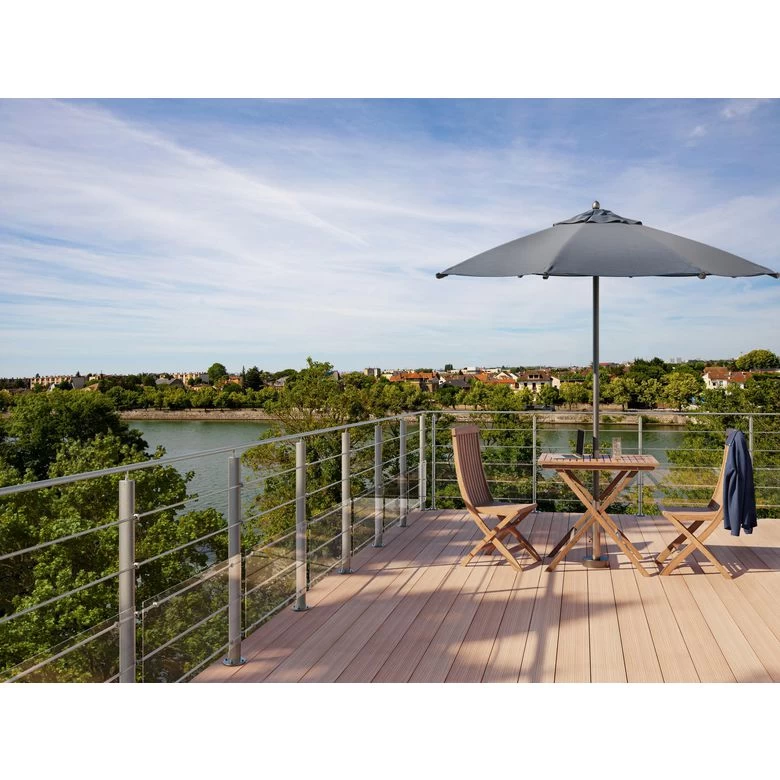 Balustrade Prestio En Aluminium - Pack 2M Fixation à Plat 5 Balustrade Prestio En Aluminium - Pack 2M Fixation à Plat – Image 3