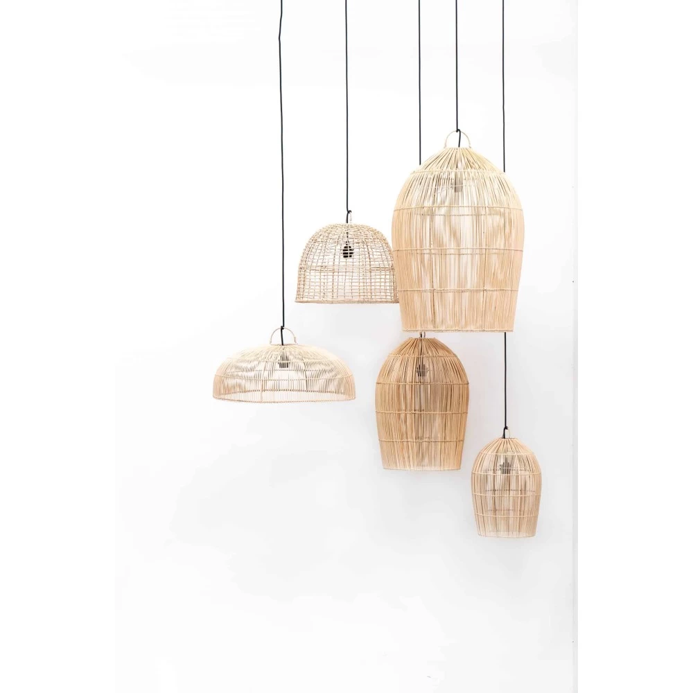 Abat-jour En Rotin Naturel Forme Coupole Modèle Lisa 4 Abat-jour En Rotin Naturel Forme Coupole Modèle Lisa – Image 2