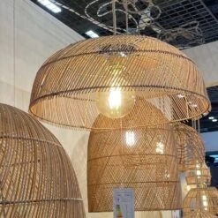 Abat Jour Pour Luminaire En Rotin Naturel Forme évasée - Naturel -Décor Soldes abat jour luminaire en rotin naturel forme evasee 6