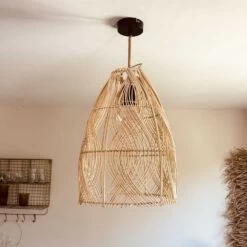 Abat Jour Pour Lampe En Rotin Naturel Java D30cm