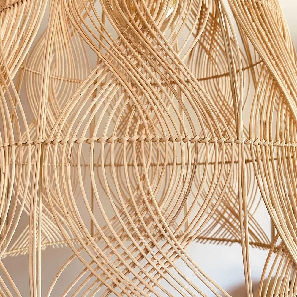 Abat Jour Pour Lampe En Rotin Naturel Java D50cm 4 Abat Jour Pour Lampe En Rotin Naturel Java D50cm – Image 2