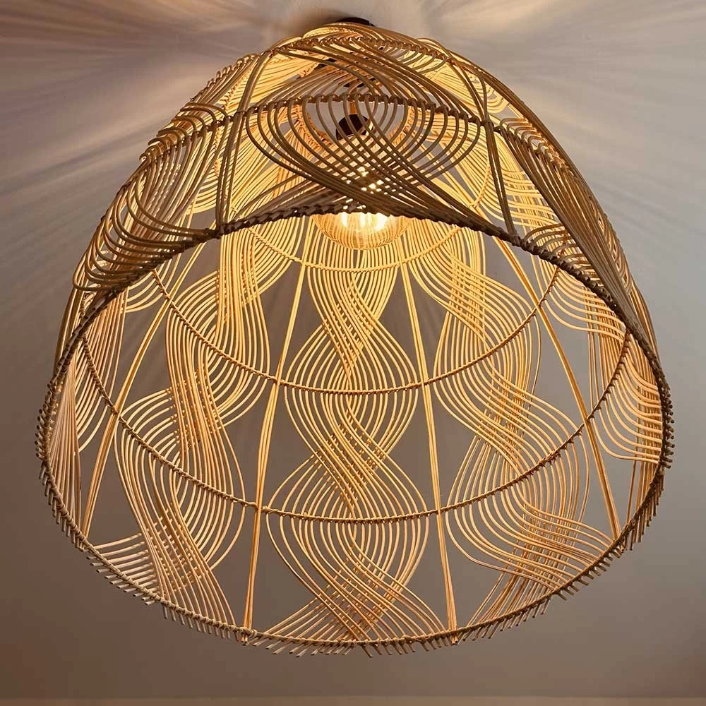 Abat Jour Pour Lampe En Rotin Naturel Java D50cm 6 Abat Jour Pour Lampe En Rotin Naturel Java D50cm – Image 4