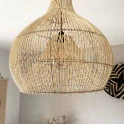 Abat Jour Pour Luminaire En Rotin De Bali Coloris Naturel - Clair 11 Abat Jour Pour Luminaire En Rotin De Bali Coloris Naturel - Clair -Décor Soldes abat jour rotin de bali coloris naturel clair lampshade 4
