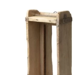 Ancien Moule à Brique En Bois Ancien Patiné Avec Miroir Pour Rangement -Décor Soldes ancien moule a brique bois ancien patine 4