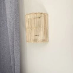 Applique En Rotin Clair - Modèle Bâton 2 Tailles