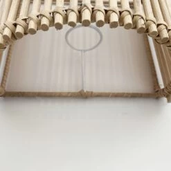 Applique En Rotin Clair - Modèle Bâton 2 Tailles -Décor Soldes applique batons en rotin clair e27 5