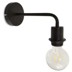 Applique En Métal Noir Coudée - Opjet Paris