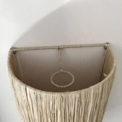 Applique Luminaire En Raphia Naturel Du Maroc 2 Tailles Dispo -Décor Soldes applique en raphia 4