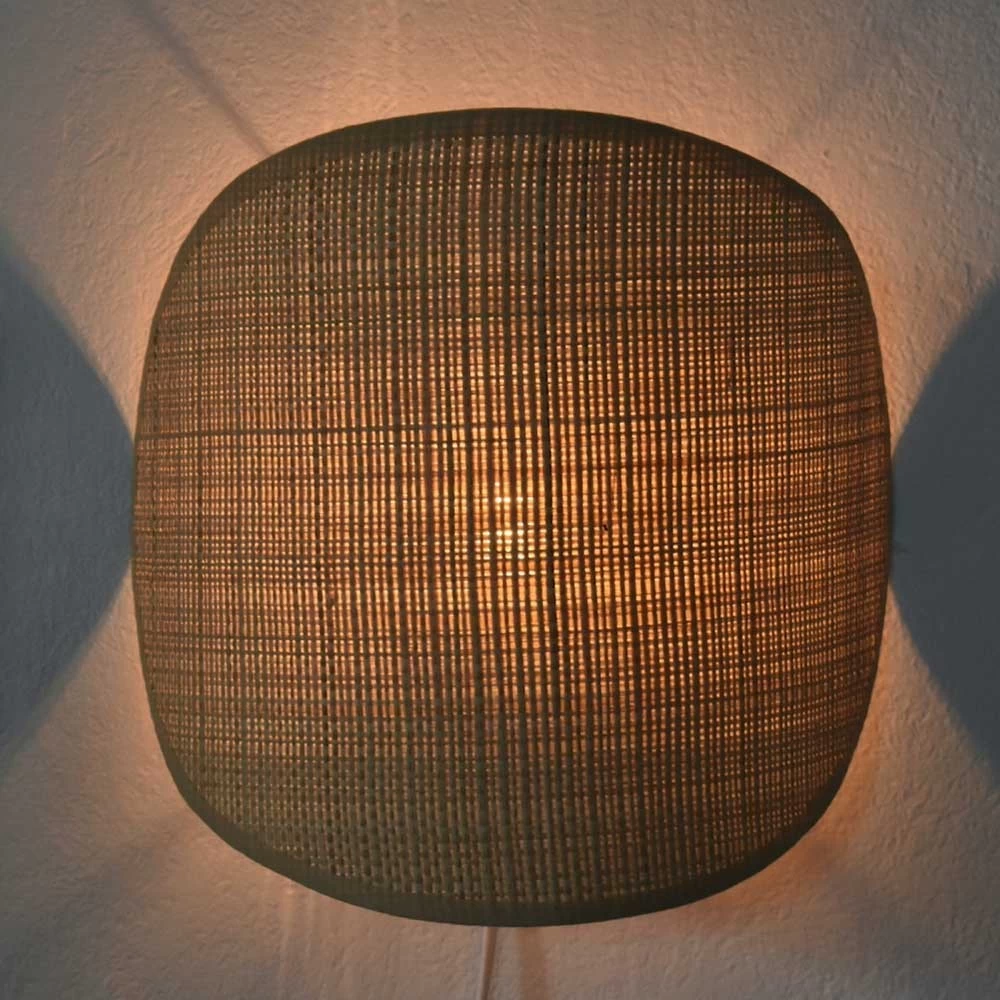 Applique Murale Arrondie En Raphia Naturel Modèle Tania 4 Applique Murale Arrondie En Raphia Naturel Modèle Tania – Image 2