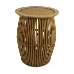 Bout De Canapé Ou Table De Chevet En Bambou Et Rotin Coloris Foncé 9 Bout De Canapé Ou Table De Chevet En Bambou Et Rotin Coloris Foncé -Décor Soldes bout de canape ou table bambou et rotin 3