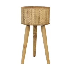 Cache-Pot De Fleurs "Canya" En Rotin Tressé Sur Pieds Bois Naturel 7 Cache-Pot De Fleurs "Canya" En Rotin Tressé Sur Pieds Bois Naturel -Décor Soldes cache pot de fleurs rotin tresse sur pieds bois 2