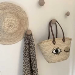 Chapeau En Palmier Pour Déco Murale Fait Main Au Maroc - 3 Tailles -Décor Soldes chapeau en palmier deco murale fait main 4