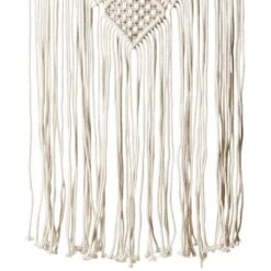 Déco Murale Macramé écru Et Perle De Bois -Décor Soldes deco murale macrame ecru et perle de bois 4