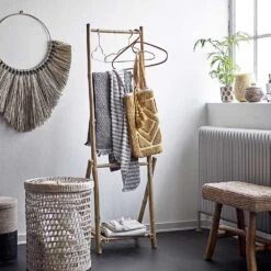 Décoration Murale Collier En Herbes Mendong Pour Accrocher Noir / Naturel -Décor Soldes decoration murale collier herbes mendong 4