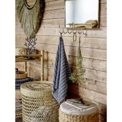 Décoration Murale Collier En Herbes Mendong Pour Accrocher Noir / Naturel -Décor Soldes decoration murale collier herbes mendong 6