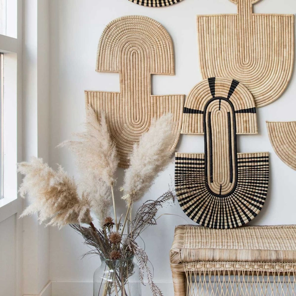 Décoration Murale Naturelle Masque Abstrait H80cm 4 Décoration Murale Naturelle Masque Abstrait H80cm – Image 2