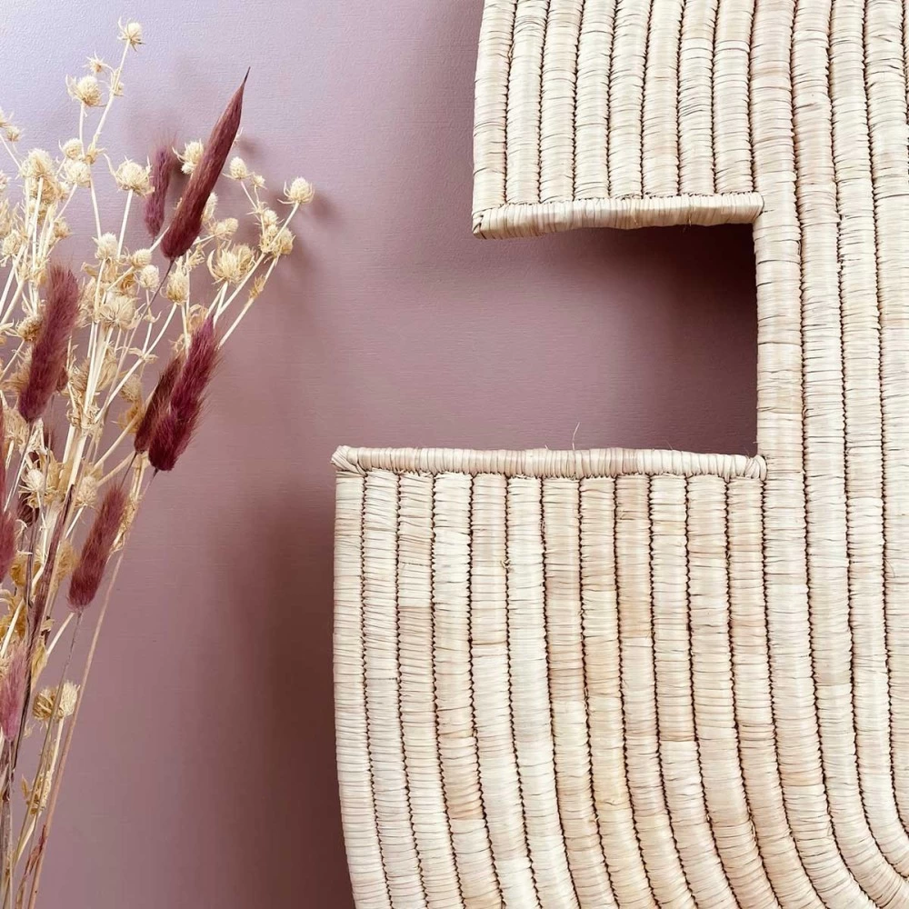 Décoration Murale Naturelle Masque Abstrait H80cm 5 Décoration Murale Naturelle Masque Abstrait H80cm – Image 3