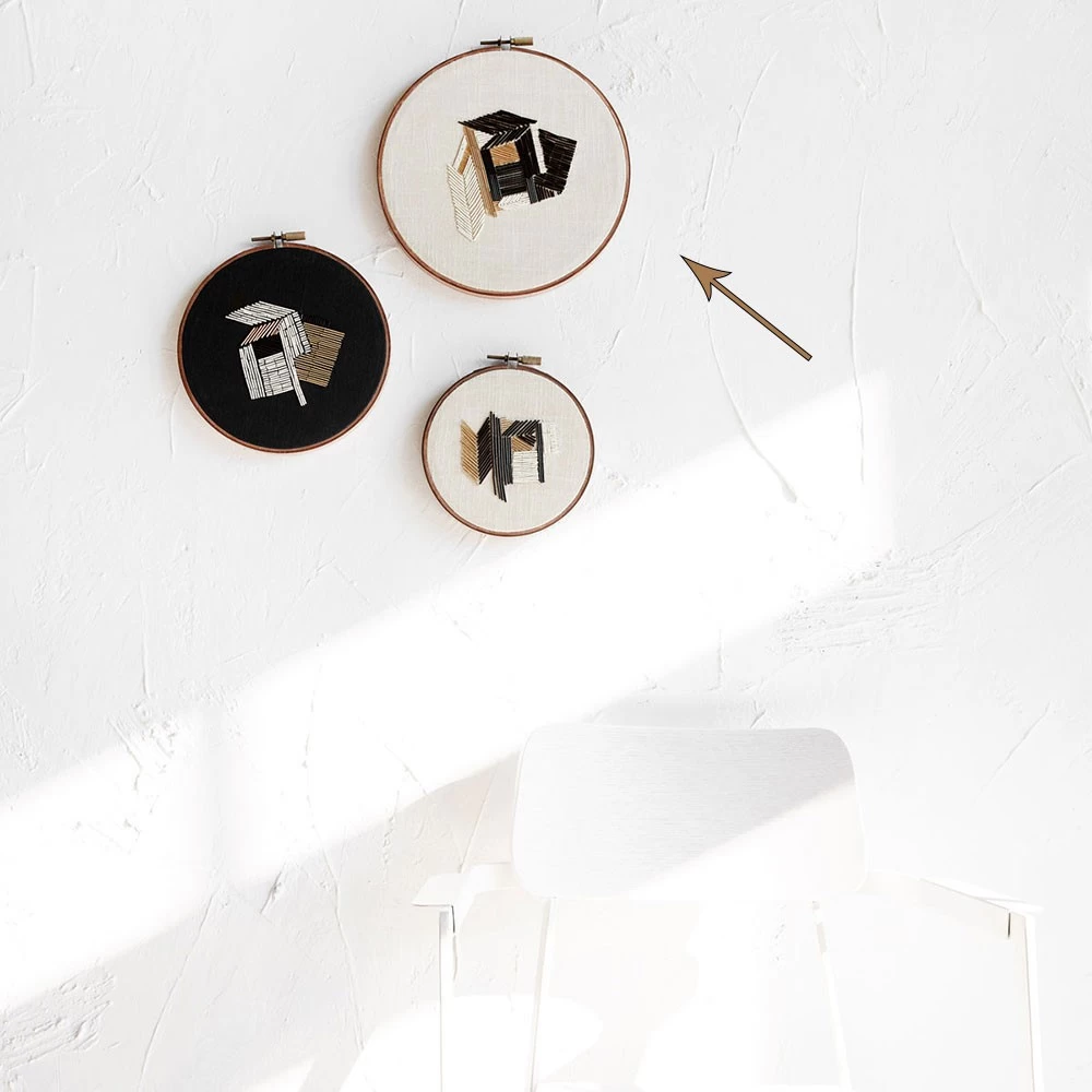 Décoration Murale Ronde Faite Main En Perles Sur Canevas 6 Décoration Murale Ronde Faite Main En Perles Sur Canevas – Image 4