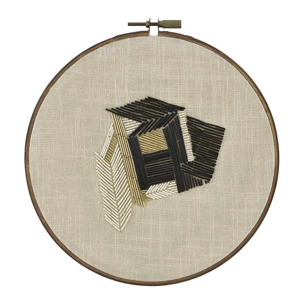 Décoration Murale Ronde Faite Main En Perles Sur Canevas 3 Décoration Murale Ronde Faite Main En Perles Sur Canevas