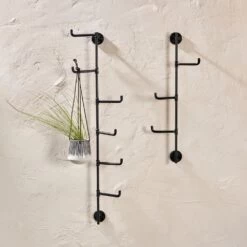 Crochets Muraux Pivotants En Métal Pour Suspendre Pots Ou Luminaires