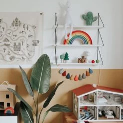 Etagère Murale Avec 3 Tablettes Blanches Et Structure Métal Noir BABOU -Décor Soldes etagere murale avec 3 tablettes blanches et structure metal noir babou 1