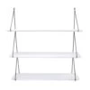 Etagère Murale Avec 3 Tablettes Blanches Et Structure Métal Noir BABOU 1 Etagère Murale Avec 3 Tablettes Blanches Et Structure Métal Noir BABOU -Décor Soldes etagere murale avec 3 tablettes blanches et structure metal noir babou