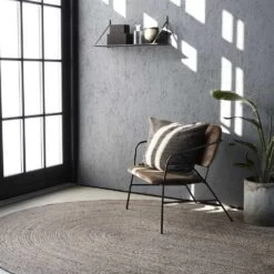 Etagère Murale Avec Tablette Et Cintre En Fer Noir -Décor Soldes etagere murale avec tablette et cintre fer noir 3