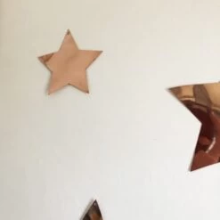 Etoile En Métal Rose à Suspendre Et Associer - 3 Tailles -Décor Soldes etoile decorative en metal cuivre brillante 2