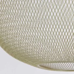 Grande Suspension Arrondie Tressage Filaments Métal Coloris Doré -Décor Soldes grande suspension arrondie filaments metal dore 3