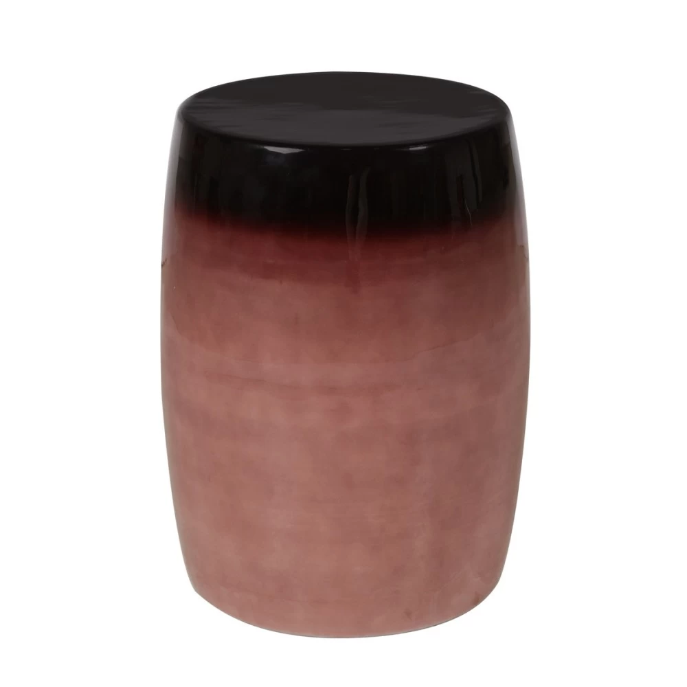 Haley Tabouret - Bout De Canapé Métal Bordeaux 3 Haley Tabouret - Bout De Canapé Métal Bordeaux