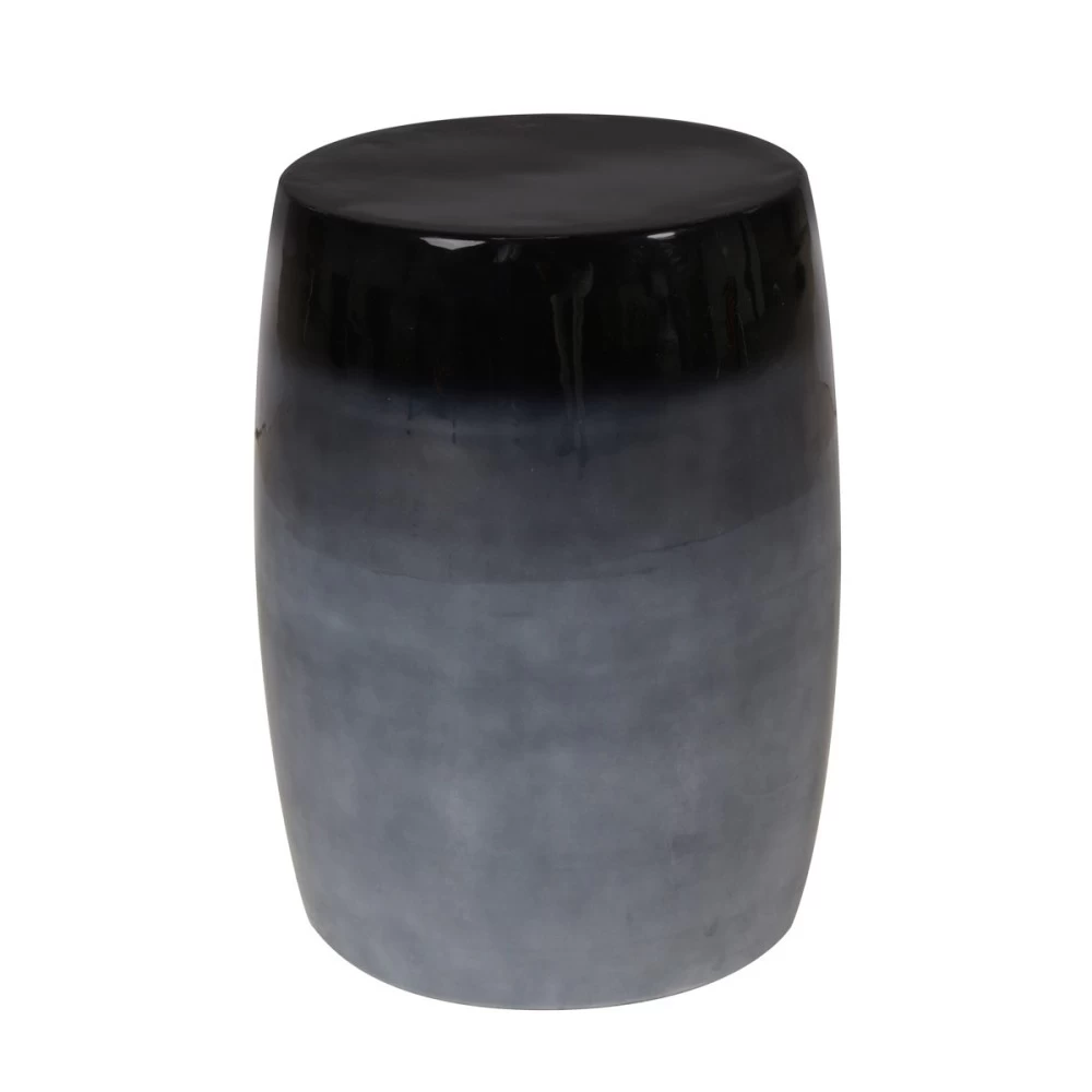 Haley Tabouret - Bout De Canapé Métal Noir Et Gris 3 Haley Tabouret - Bout De Canapé Métal Noir Et Gris