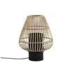 Lampe à Poser En Bambou Naturel Base Métal Noire - Madam Stoltz 1 Lampe à Poser En Bambou Naturel Base Métal Noire - Madam Stoltz -Décor Soldes lampe a poser bambou naturel base noire