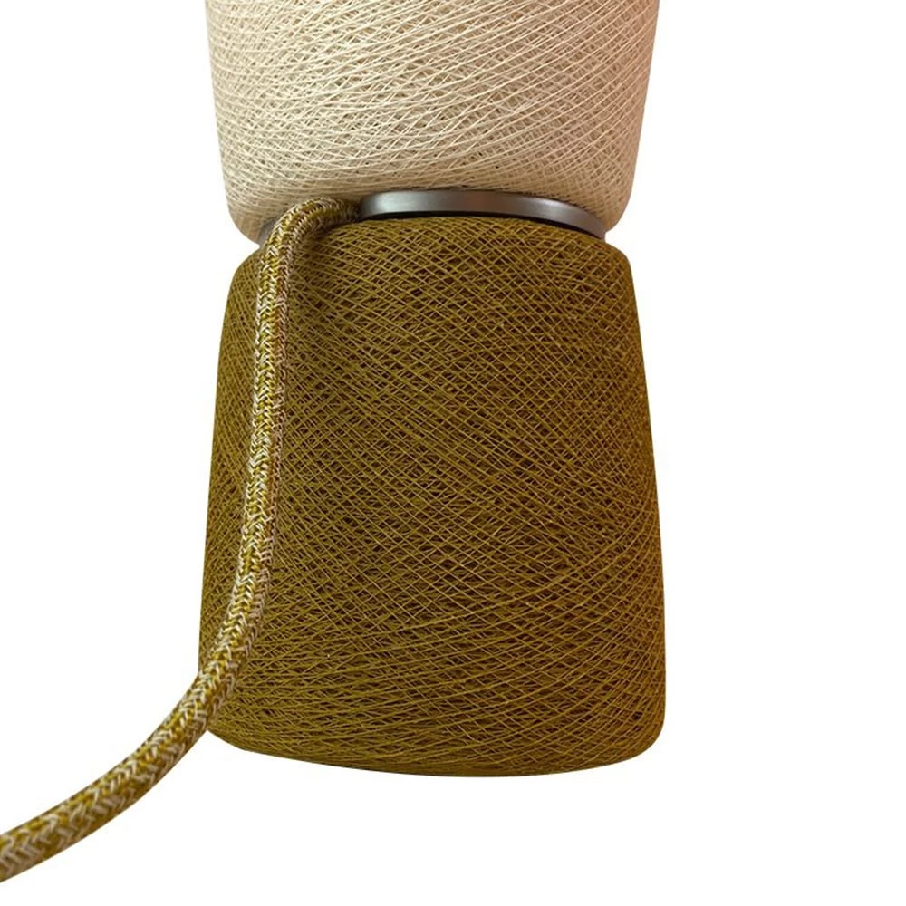 Lampe à Poser BaoBa Réversible Tissée à La Main - Coloris Kaki 4 Lampe à Poser BaoBa Réversible Tissée à La Main - Coloris Kaki – Image 2