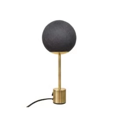 Lampe à Poser Pied Métal Coloris Anthracite - La Case De Cousin Paul